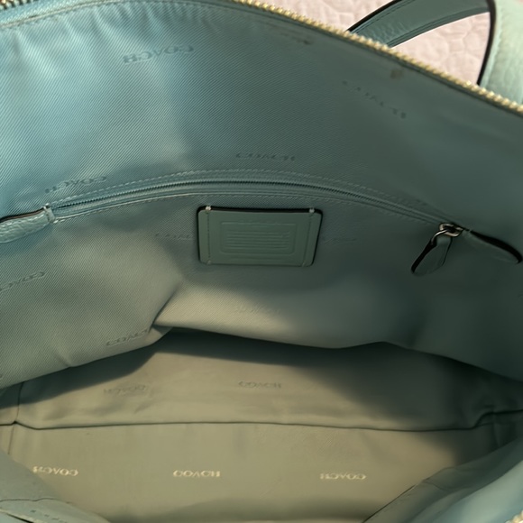 Coach Aqua Leather Tote - Picture 7 of 9
